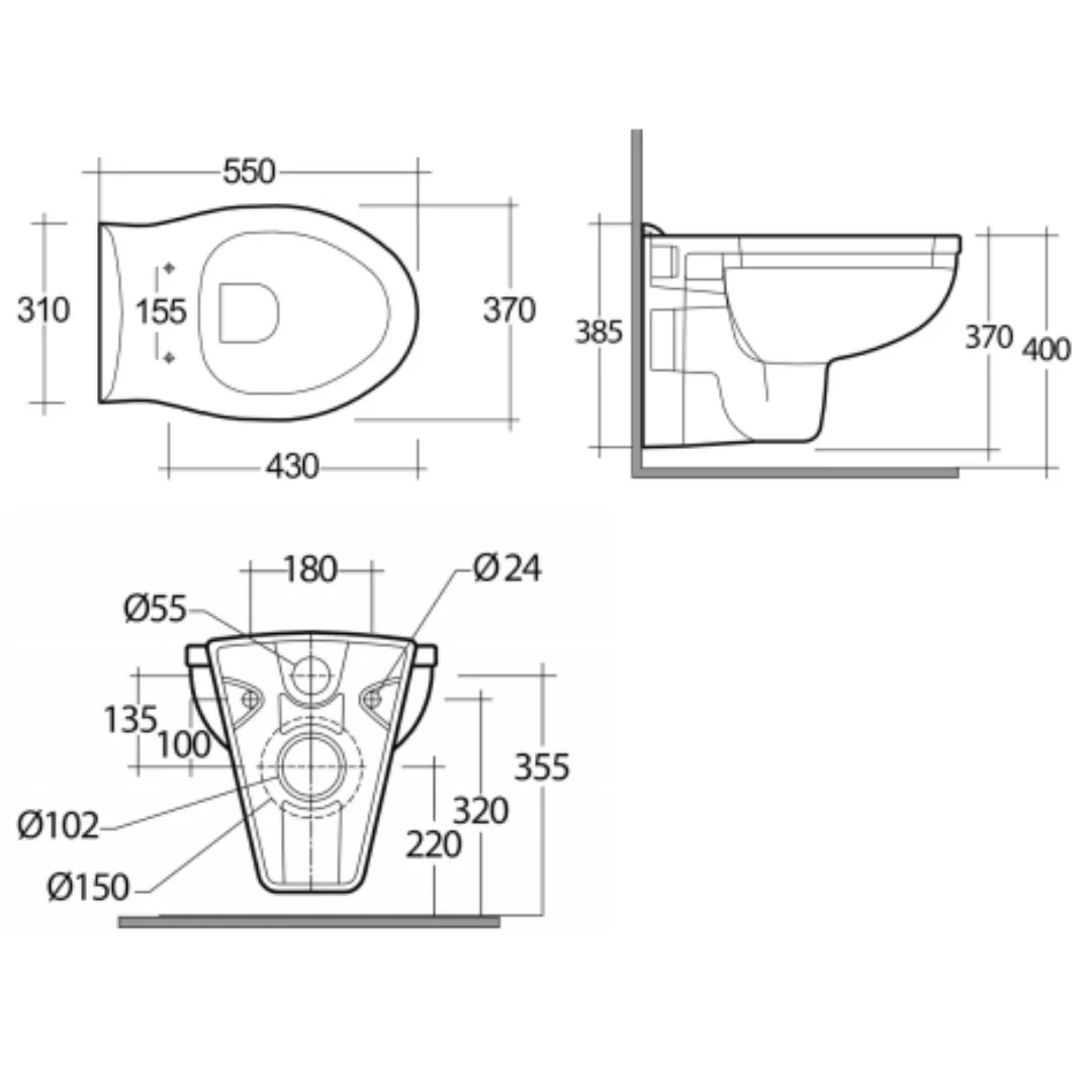 Унитаз подвесной Rak Ceramics Karla KR12AWHAprof