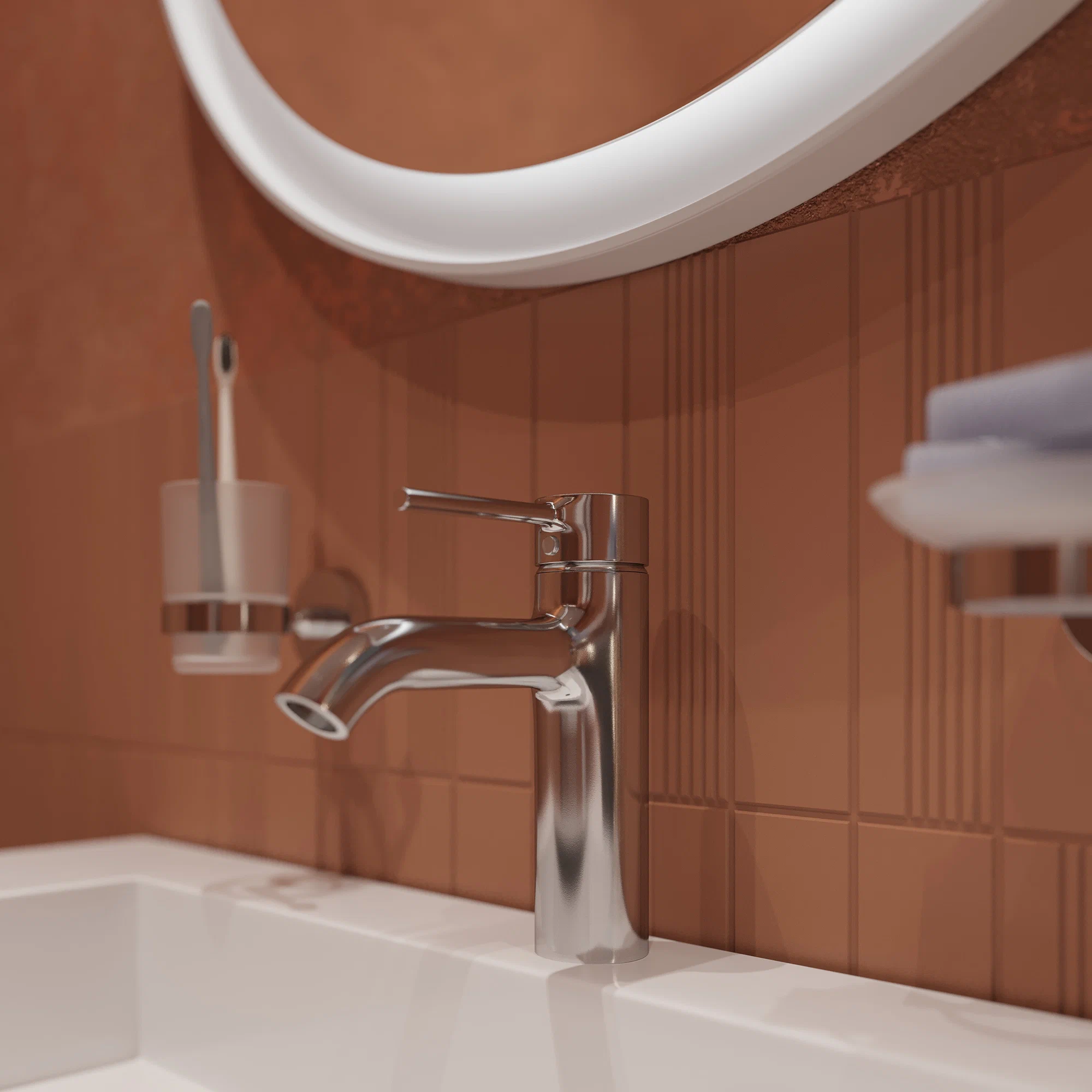 Смеситель для раковины, хром Kludi Bozz 382880576