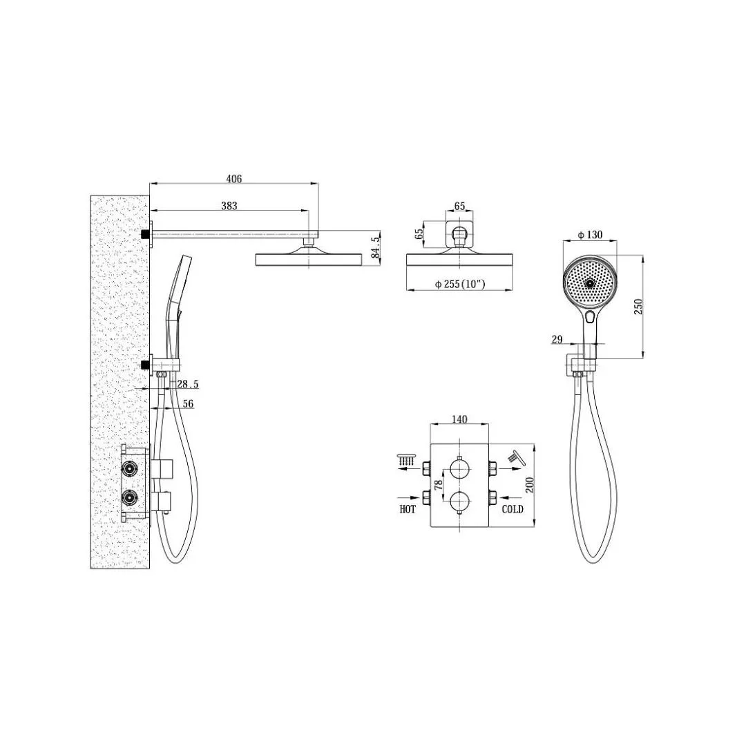 Смеситель для ванны, хром ESKO New York NY 54