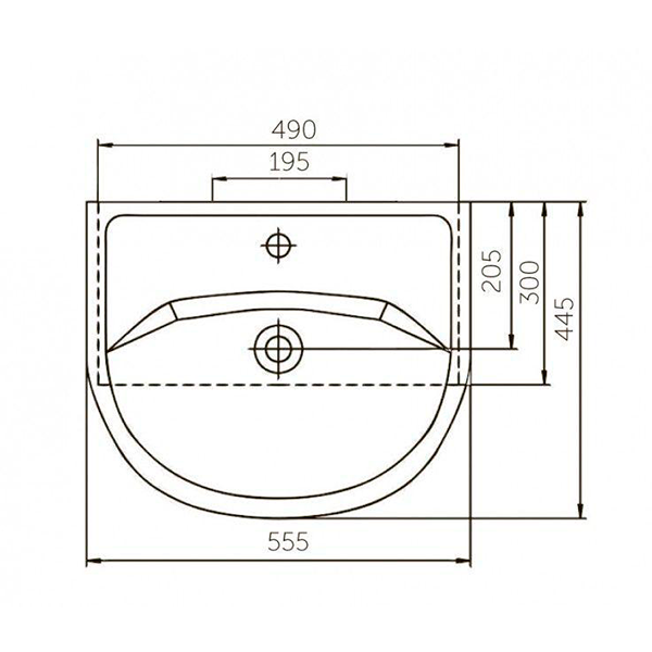 UT55 Умывальник Уют 550