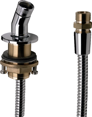 Держатель для душа для монтажа на край ванны, хром Hansgrohe 28307000