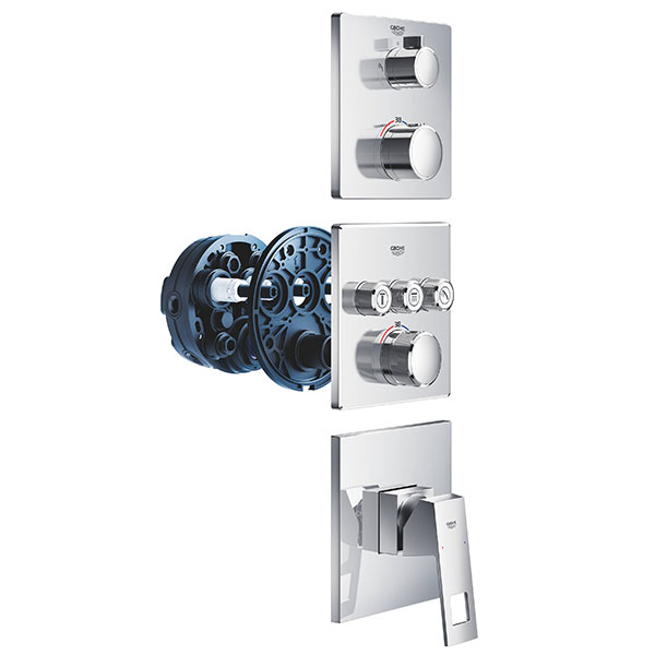 Термостат для душа с переключателем на 2 положения, хром Grohe Grohtherm 24079000