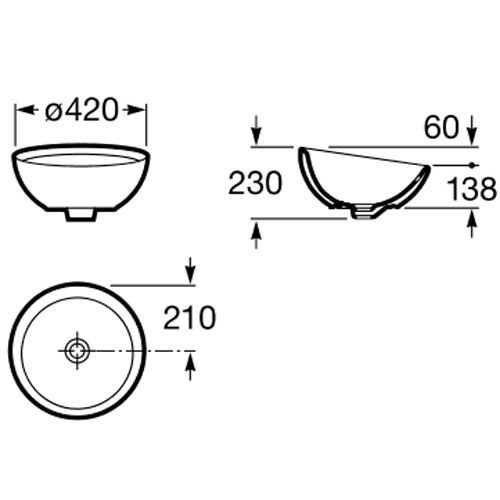 732787600N BOL Раковина -чаша 42