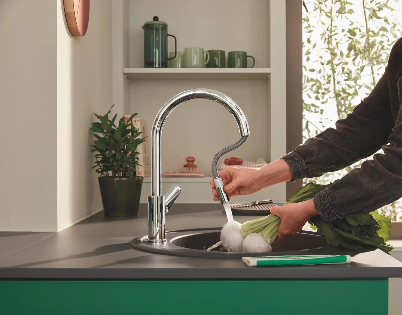 Смеситель для кухни, хром Grohe BauEdge 30536000