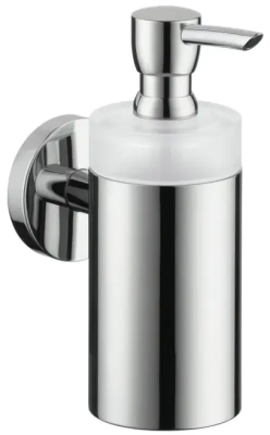 Дозатор жидкого мыла с держателем, хром Hansgrohe Logis 40514000