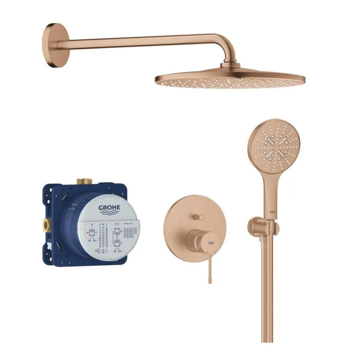 Душевая система встраиваемая, теплый закат матовый Grohe Essence 25287DL0