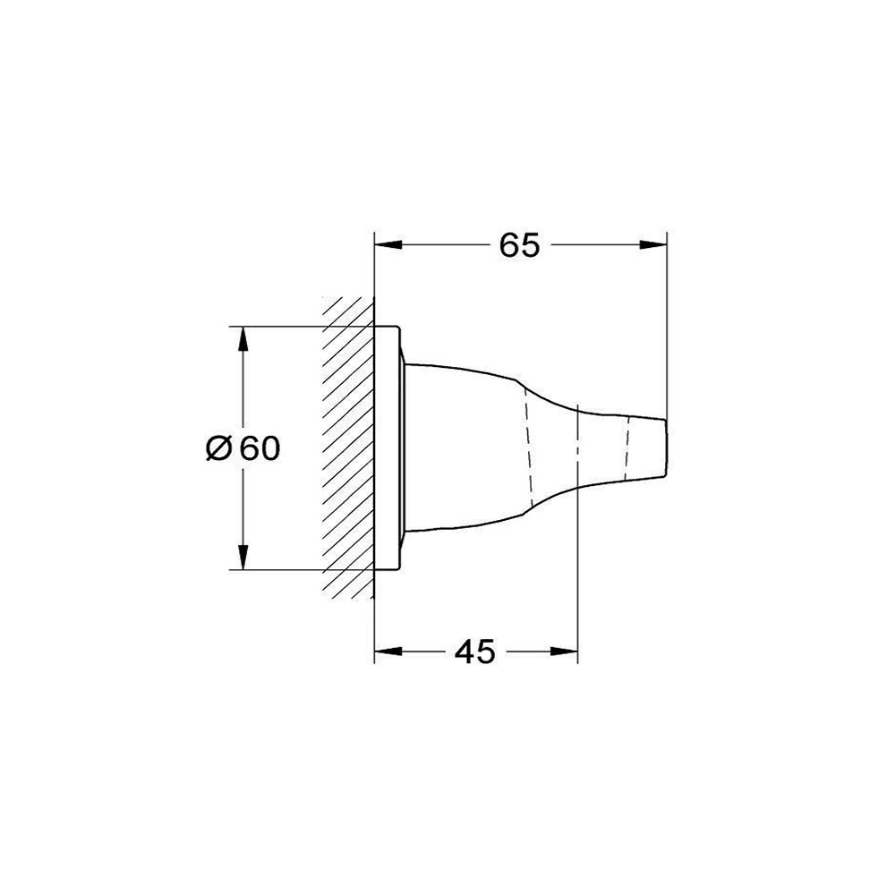 Держатель для душа, наружный, хром Grohe Ondus 27188000