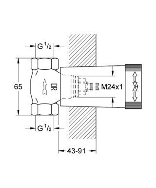Скрытая вентильная головка Grohe 29068000