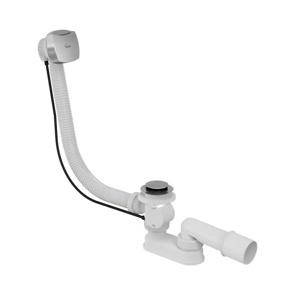 Сифон для ванны, автомат, комплект, хром Alcaplast A51CR