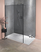 Душевая перегородка 100х200, черный профиль Jacob Delafon Contra E22W100-BLV