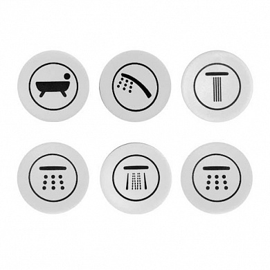 Набор обозначения кнопок для Grohe Grohtherm SmartControl 409201240