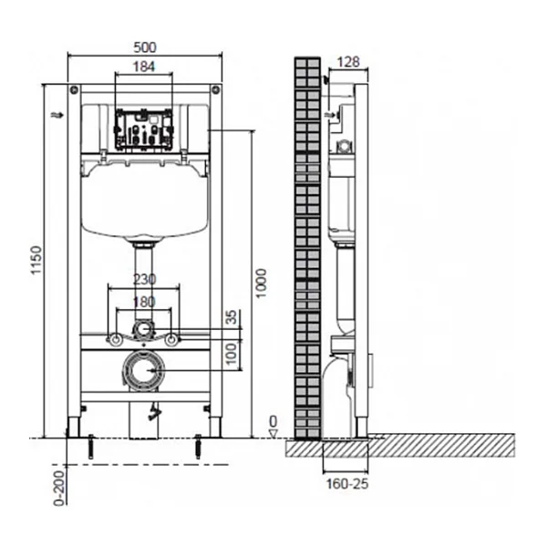 Комплект 4в1: Инсталляция, панель смыва E4316-CP, унитаз, сиденье Jacob Delafon Rodin K25011501
