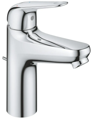 Смеситель для раковины с донным клапаном, размер M, хром Grohe Euroeco CoolStart 24268001