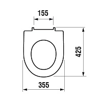 Крышка-сиденье для унитаза с микролифтом Jika Lyra H8933853000001