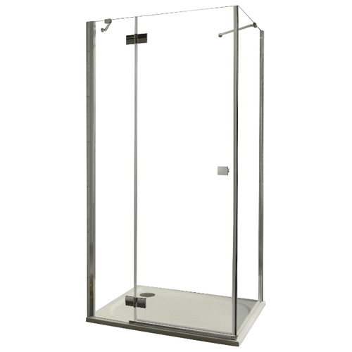 380149-01L ESPERA KDJ S 90 L Боковая стенка, часть кабины 900*2000 (прозрачное стекло, хром, левая)