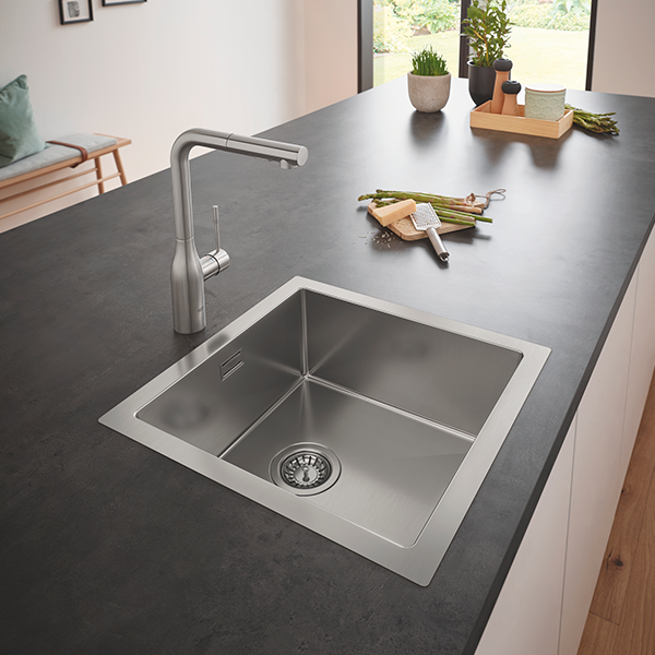 Мойка K700, с 1 чашей, 464х464, нержавеющая сталь GROHE 31578SD1