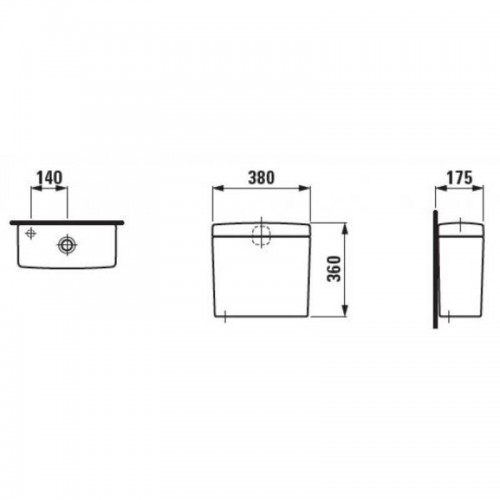 Бачок для унитаза Laufen Pro 8269530002911
