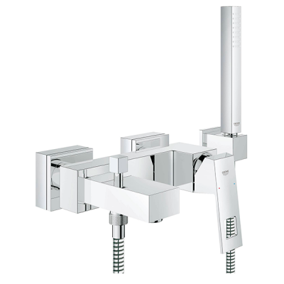 Смеситель для ванны с ручным душем, настенный, хром Grohe Eurocube 23141000 
