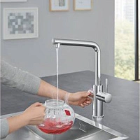 Смеситель для кухни с функцией кипячения воды, бойлер размера L, хром Grohe Red Duo New 30325001