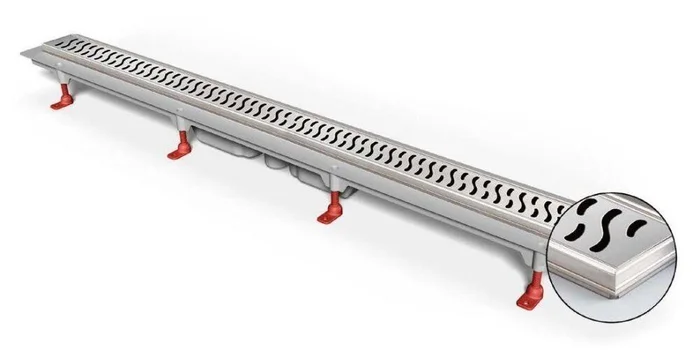 Трап линейный для пола, боковой слив MCH CH650HN1