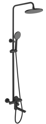 Душевая система со смесителем для ванны, черный ESKO ST260OLB