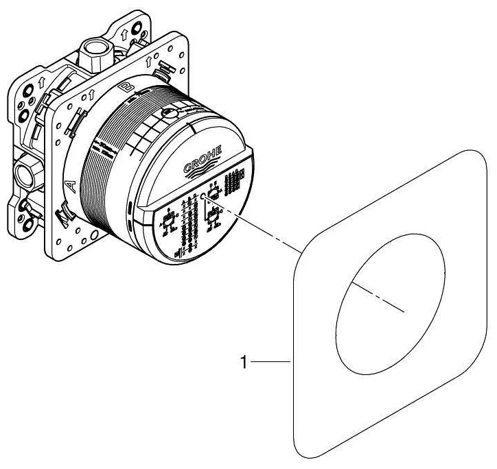 Скрытая монтажная часть Grohe Rapido SmartBox 35600000
