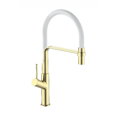 Смеситель для кухни, белый-золото ESKO K50GW
