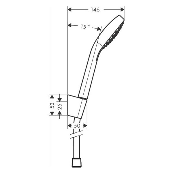 Ручной душ, белый/хром Hansgrohe Croma Select Vario 26421400