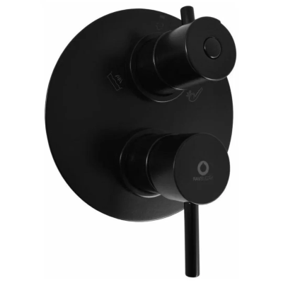 Смеситель для душа, встраиваемый, черный Rav Slezak Seina SE987.3CMAT