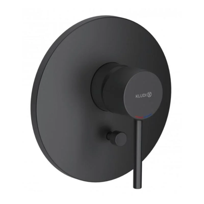 Смеситель для душа, встраиваемый, черный Kludi Bozz 386503976 