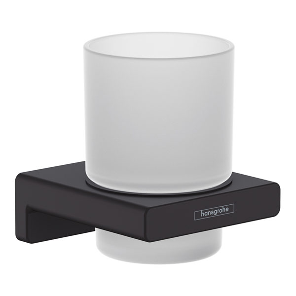 Стакан для зубных щеток с держателем, черный Hansgrohe AddStoris 41749670