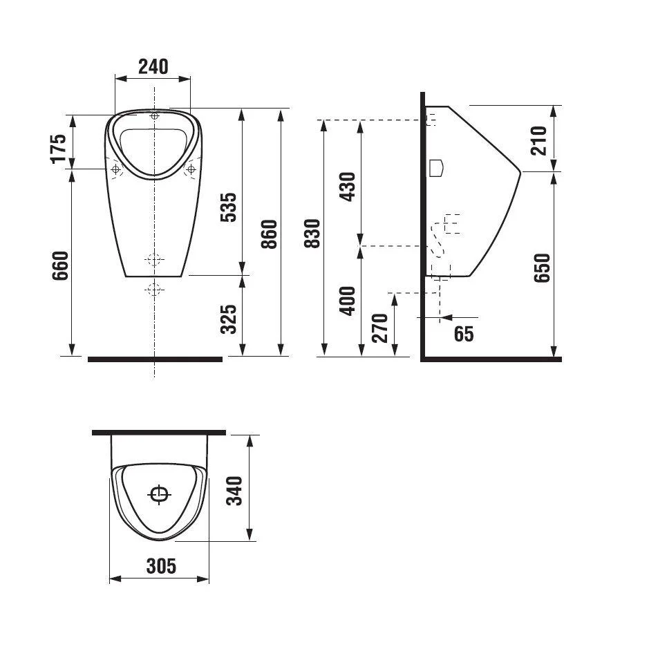 Писсуар подвесной Jika Golem 8430610000001