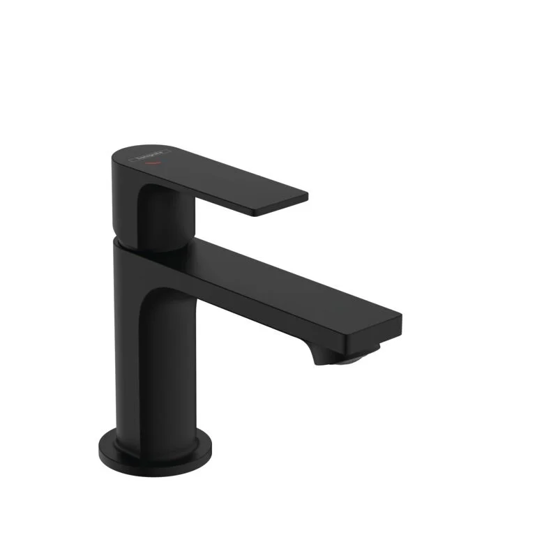 Смеситель для раковины 80, с донным клапаном, черный Hansgrohe Rebris E CoolStart 72553670