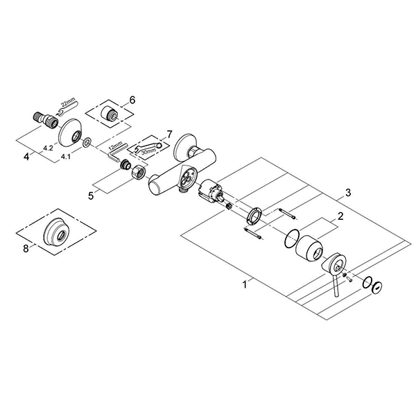 Смеситель для душа Grohe BauClassic 32867000 | Купить в Алматы