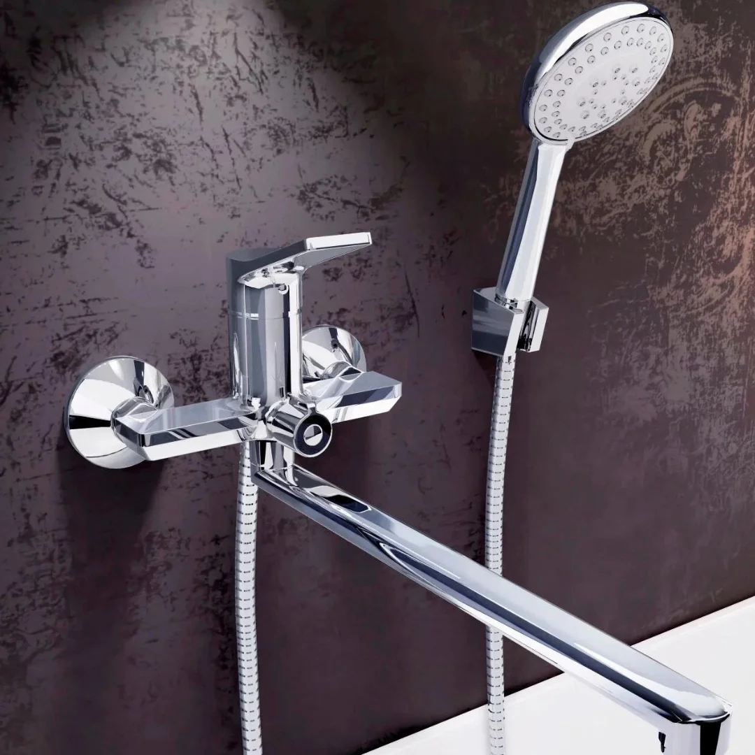 Смеситель для ванны, длинный излив, хром ESKO Eiger EG 31