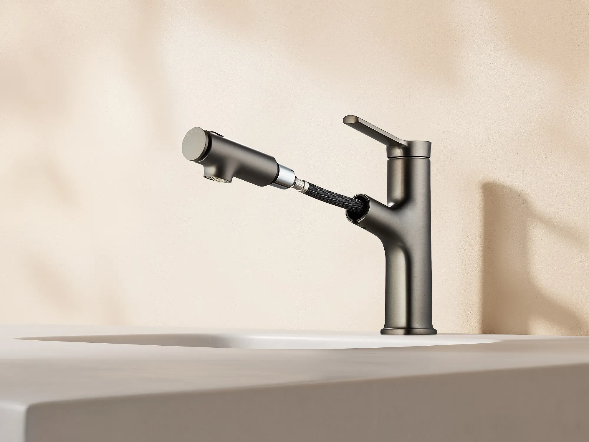 Смеситель для раковины, серый SSWW SATM016B-GA0-1