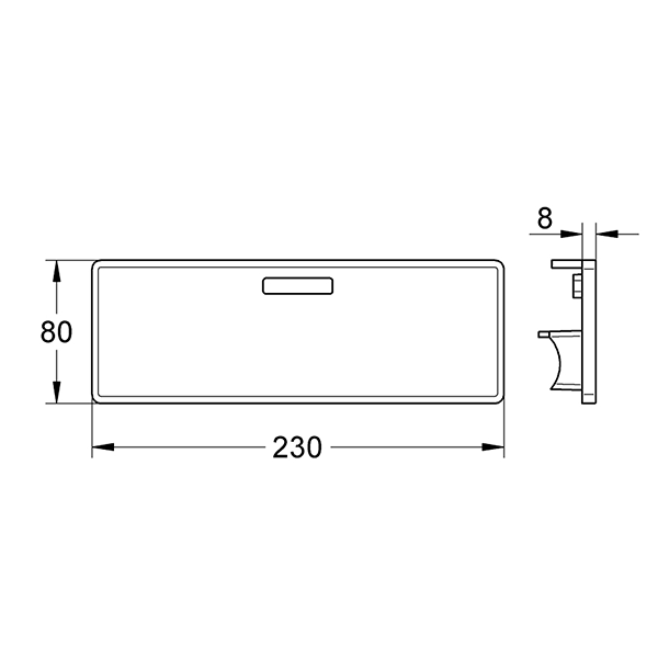 Полочка для 32210001, пластик Grohe Concetto 18391001
