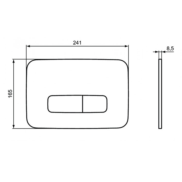 Панель смыва, черный Ideal Standard Oleas M3 R0123A6