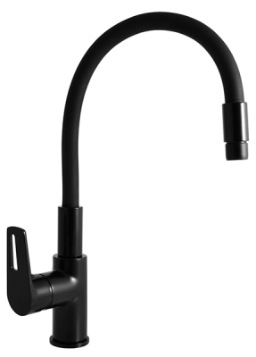 Смеситель для кухни, гибкий излив, черный Rav Slezak Colorado CO219.5/10CMAT