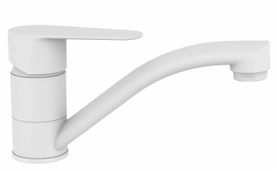 Смеситель для кухни, белый VODA Snow white SW15TW