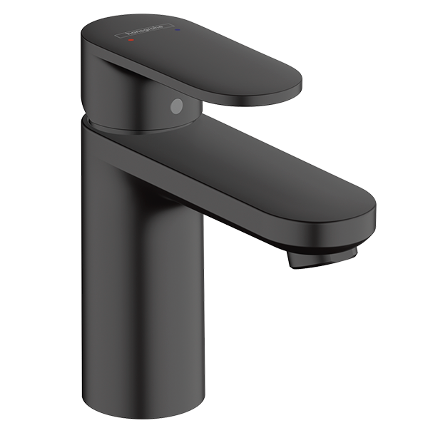Смеситель для раковины 100, с донным клапаном, черный Hansgrohe Vernis Blend 71551670