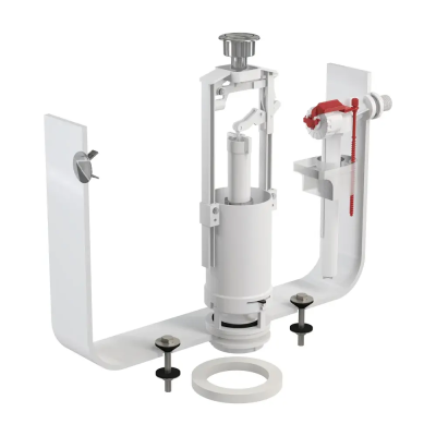 Выпускной комплект со стоп кнопкой, боковой подвод, хром Alcaplast SA20001/2