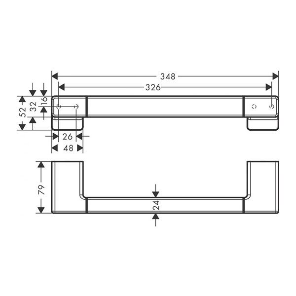Поручень, золото Hansgrohe AddStoris 41744990