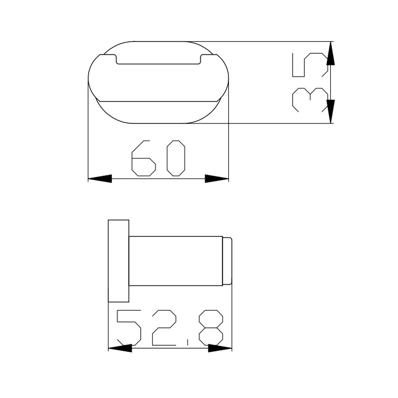 YUA0102CMAT YUKON Крючок двойной, черный матовый