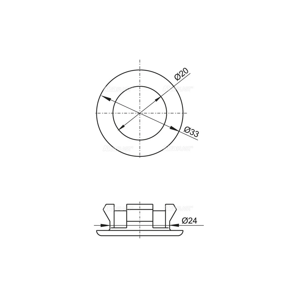Обрамление перелива раковины Alcaplast A22