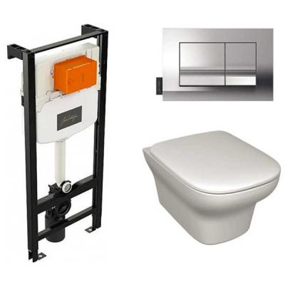 Комплект 4в1: Инсталляция, панель смыва E20858-CP, унитаз, сиденье Jacob Delafon Vox K22021403