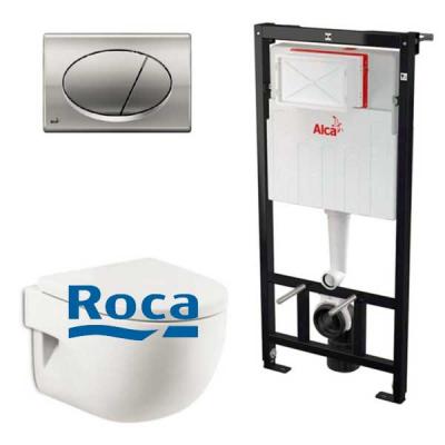 Комплект 4в1: Инсталляция с панелью смыва M71, унитаз с сиденьем Meridian K22061202