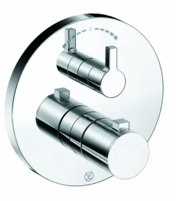 Термостат для душа, встраиваемый, на 2 потребителя, хром Kludi Nova Fonte 208300515