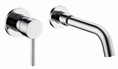 Смеситель для раковины, встраиваемый, на 2 отверстия, хром ESKO SM28Chrome