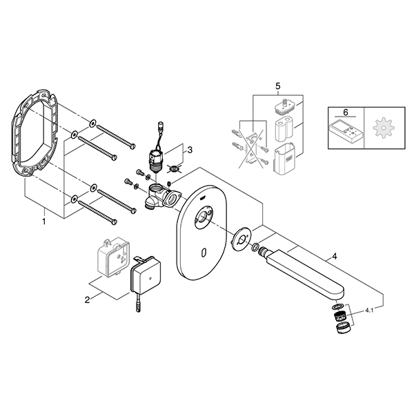 36273000 Euroeco Cosmopolitan E Инфракрасная электроника для раковины без смешивания